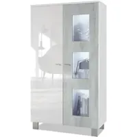 Vladon VITRINE Denjo Tür in Beton Oxid Optik
