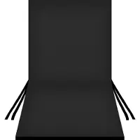Bertoni Wasserdichtes Kissen für TIP Gartenstuhl mit Rückenlehne 80x40 cm SCHWARZ