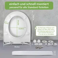 Banjado WC Sitz mit Absenkautomatik D Form Motiv Vintage Ranke [TDW3 12890]