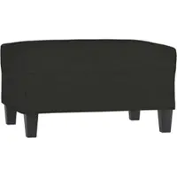 Décoshop26 - Fußhocker 70 x 55 x 41 cm schwarzer Stoff DEC030509