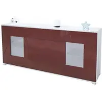 Vladon SIDEBOARD Grömitz Bordeaux Hochglanz