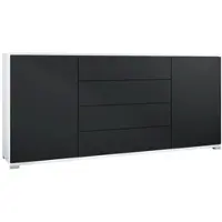 Vladon SIDEBOARD Santo Schwarz matt