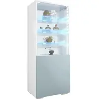 Vladon VITRINE Granada Denim matt
