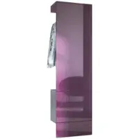 Vladon GARDEROBE Carlton Paneel in Brombeer Hochglanz