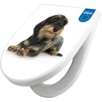 Banjado WC Sitz mit Absenkautomatik D Form Motiv Dackel [TDW3 10150]
