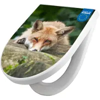 Banjado WC Sitz mit Absenkautomatik D Form Motiv Fuchs Relax [TDW3 12902]
