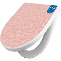Banjado WC Sitz mit Absenkautomatik D Form Motiv Rosa Arabesque [TDW3 11446]