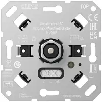 JUNG Drehdimmer LED, mit Druck-Wechselschalter, 1-fach, Phasenabschnitt, 230V, 1 Stk.