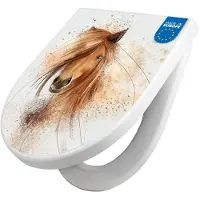 Banjado WC Sitz mit Absenkautomatik D Form Motiv Magic Horse [TDW3 12388]