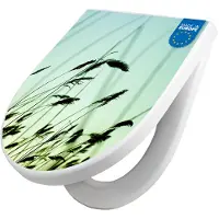Banjado WC Sitz mit Absenkautomatik D Form Motiv Gräser [TDW3 12534]