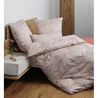 Janine Interlock Feinjersey Bettwäsche Carmen S 55131-07 sand taupe 155x220 cm + 80x80 cm