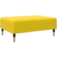 Décoshop26 - Fußhocker/Betthocker 77 x 55 x 31 cm in gelbem Samt DEC030351