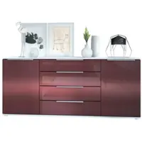 Vladon SIDEBOARD Porto Bordeaux Hochglanz