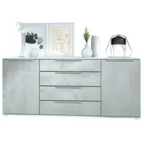 Vladon SIDEBOARD Porto Beton Oxid Optik