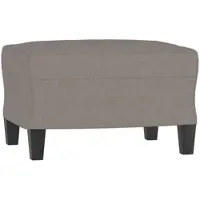 Décoshop26 - Fußhocker/Betthocker 60 x 50 x 41 cm in taupefarbenem Stoff DEC030629