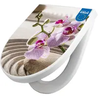 Banjado WC Sitz mit Absenkautomatik D Form Motiv Zen Relax [TDW3 12120]