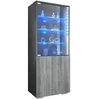 Vladon VITRINE Granada Avola-Anthrazit