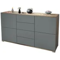 Vladon SIDEBOARD Rova Graphit Seidenmatt