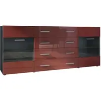 Vladon SIDEBOARD Carlos Bordeaux Hochglanz