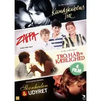 Nordisk film Danske Ungdimsklassikere - (4DVD BOKS) Indeholder, Zappa, Kundskabens træ, Skønheden og udyret samt tro, håb og kærlighed.