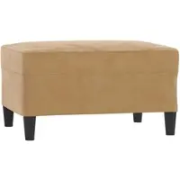 Décoshop26 - Fußhocker/Betthocker 70 x 55 x 41 cm in braunem Samt DEC030445