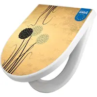 Banjado WC Sitz mit Absenkautomatik D Form Motiv Zwiebel Vintage [TDW3 12170]