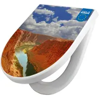 Banjado WC Sitz mit Absenkautomatik D Form Motiv Grand Canyon [TDW3 10091]