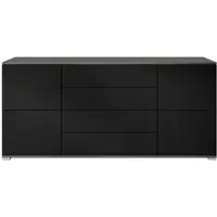 Vladon SIDEBOARD Rova Schwarz matt