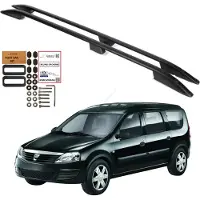 Erkul Dachreling DACIA LOGAN MCV Mk1 von 2007 bis 2013 Schwarz Solide Langlebig