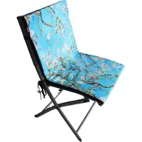 Bertoni Wasserdichtes Kissen für TIP Gartenstuhl mit Rückenlehne 80x40x2.5 cm Almond