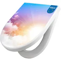 Banjado WC Sitz mit Absenkautomatik D Form Motiv Vögel am Himmel [TDW3 12845]