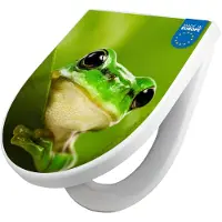 Banjado WC Sitz mit Absenkautomatik D Form Motiv Frosch [TDW3 10102]