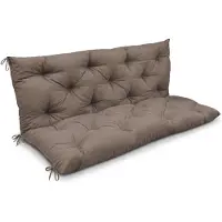 Beautissu Bankauflage Flair BR Taupe, 150x50x50cm