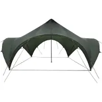 vidaXL Party-Zelt Armeegrün 500 x 500 x 350 cm Polyester und Stahl