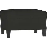 Décoshop26 - Fußhocker 60 x 50 x 41 cm aus schwarzem Stoff DEC030493