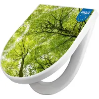 Banjado WC Sitz mit Absenkautomatik D Form Motiv Zwischen Bäumen [TDW3 12873]