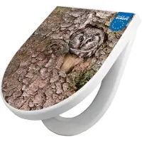 Banjado WC Sitz mit Absenkautomatik D Form Motiv Eule [TDW3 10414]