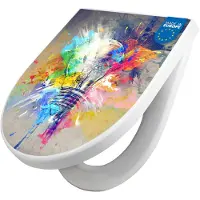 Banjado WC Sitz mit Absenkautomatik D Form Motiv Idee [TDW3 12117]
