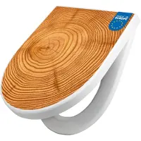 Banjado WC Sitz mit Absenkautomatik D Form Motiv Baumstamm [TDW3 10289]