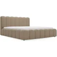 GRAINGOLD Polsterbett Smile 160x200 cm - Bett 160x200, Polsterbett mit Bettkasten und Lattenrost - Braun (Anthology 04)