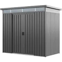 PRIMEYARD 220 x 110 cm Gerätehaus, Perlgrau - (GFPV01008)