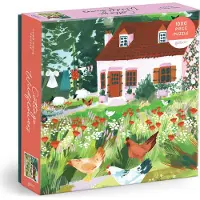 Sonstige Verlage Cottage Wildflowers 1000 Piece Puzzle in a Square Box