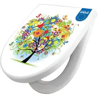 Banjado WC Sitz mit Absenkautomatik D Form Motiv Märchenzauberbaum [TDW3 10149]