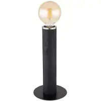 Globo Tischleuchte, Holz, schwarz matt, H 30,5 cm
