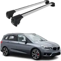 Omtec Dachträger Grundtäger für BMW 2er Gran Tourer F46 2014-2021 Alu Silber 2 tlg