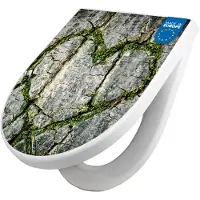 Banjado WC Sitz mit Absenkautomatik D Form Motiv Herz Aus Moos [TDW3 12772]