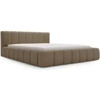 GRAINGOLD Polsterbett Orio 180x200 cm - Bett 180x200, Polsterbett mit Bettkasten und Lattenrost - Braun (Anthology 04)