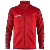 Craft Trainingsjacke Squad 2.0 Full Zip Kinder Bright Red-Express-Größe 110