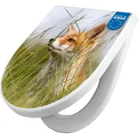 Banjado WC Sitz mit Absenkautomatik D Form Motiv Fuchs [TDW3 10328]