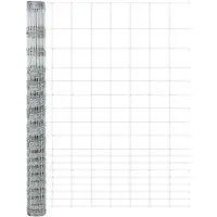 vidaXL Wildzaun Feuerverzinkt 1000 x 150 x 0,18 cm Eisen